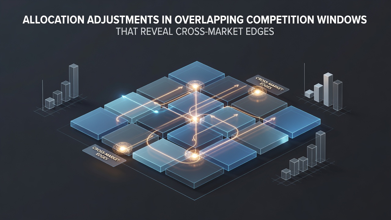 Chart showing allocation adjustments during overlapping sports competition windows and cross-market pricing edges