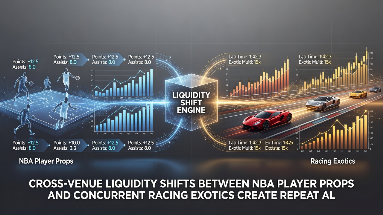 Infographic illustrating repeat allocation windows across NBA and racing markets with timeline examples from July 2026 events
