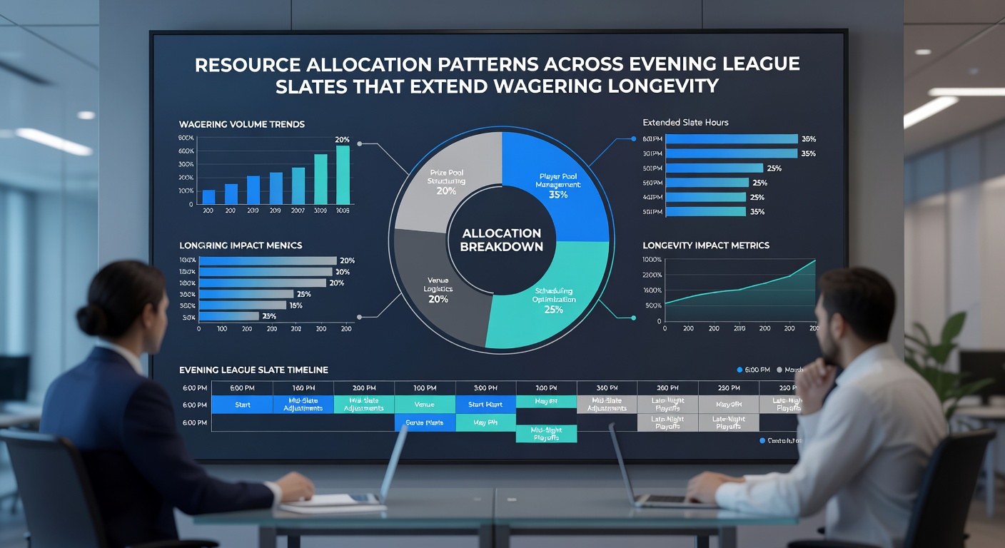 Data visualization of bankroll splits during overlapping evening league events in May 2026