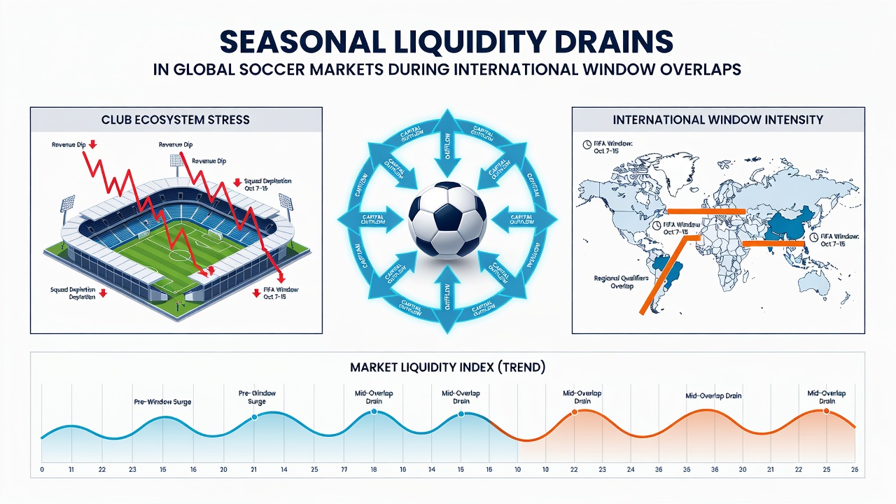 Global soccer betting charts showing liquidity fluctuations during international breaks