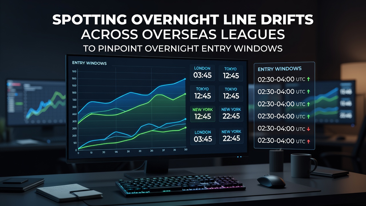 Chart showing line movement patterns in overseas sports leagues overnight