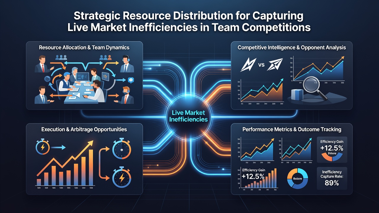 Live dashboard screenshot illustrating real-time odds movement and resource reallocation across concurrent team matches