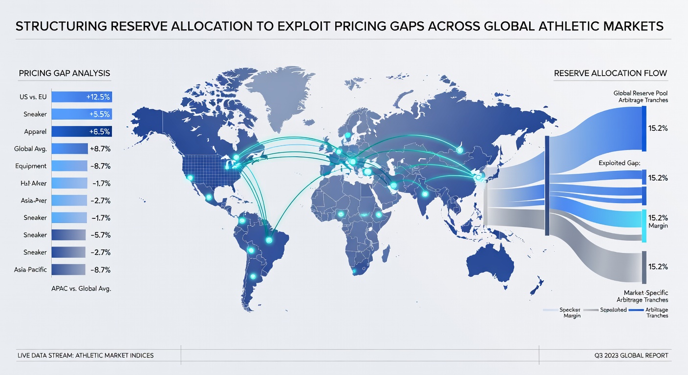 Reserve allocation dashboard illustrating segmented capital across international betting platforms